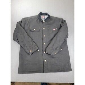 Wrangler Jacket Mens Large Chore Coat Canvas Blanket Lined Workwear Farm Utility